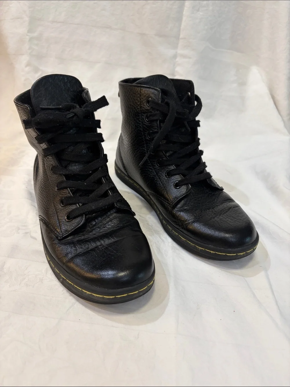 Dr. Martens Black Leather Lace-Up Ankle Boots